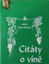 Citaty O Vine Simon Rysavy